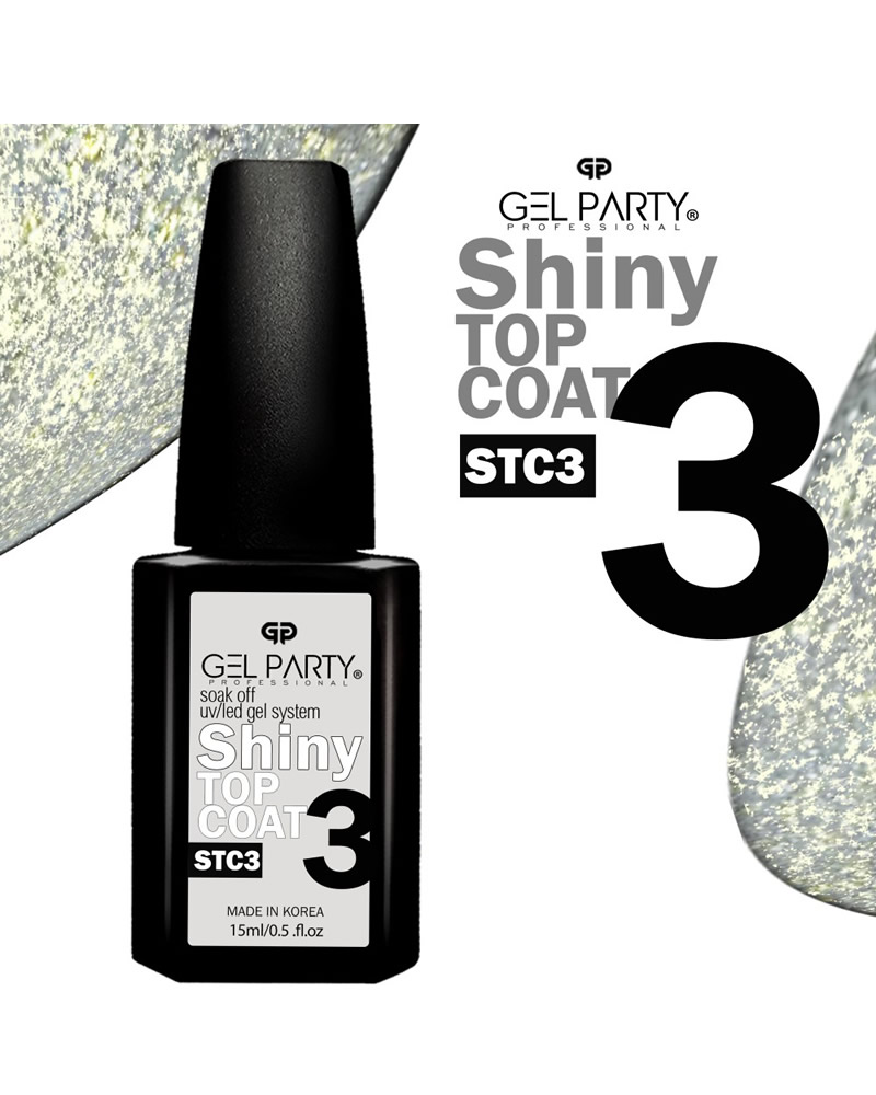 GLITTER SHIMMER GEL TOP COAT